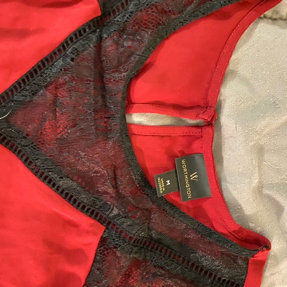 Dark Red Blouse - Picture 5 of 5